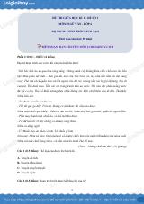 Đề thi giữa kì 1 Văn 6 Chân trời sáng tạo - Đề số 3